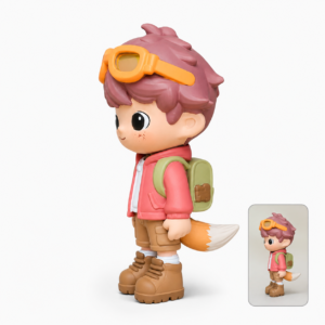 Hand-painted 3D cartoon character doll displayed as a gift