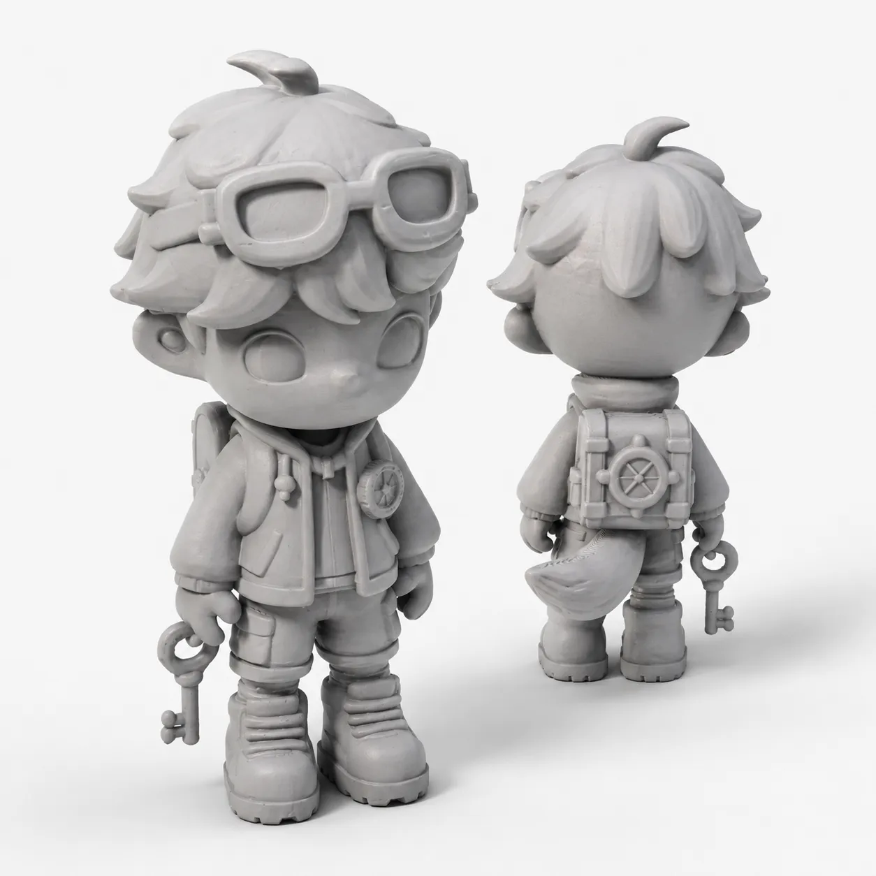 Personalized 3D cartoon figure with playful character style