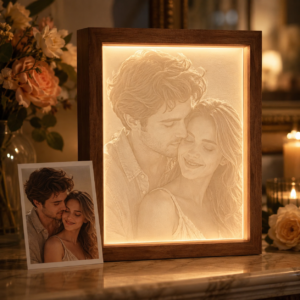 Custom Photo Lithophane Night Light - view 1