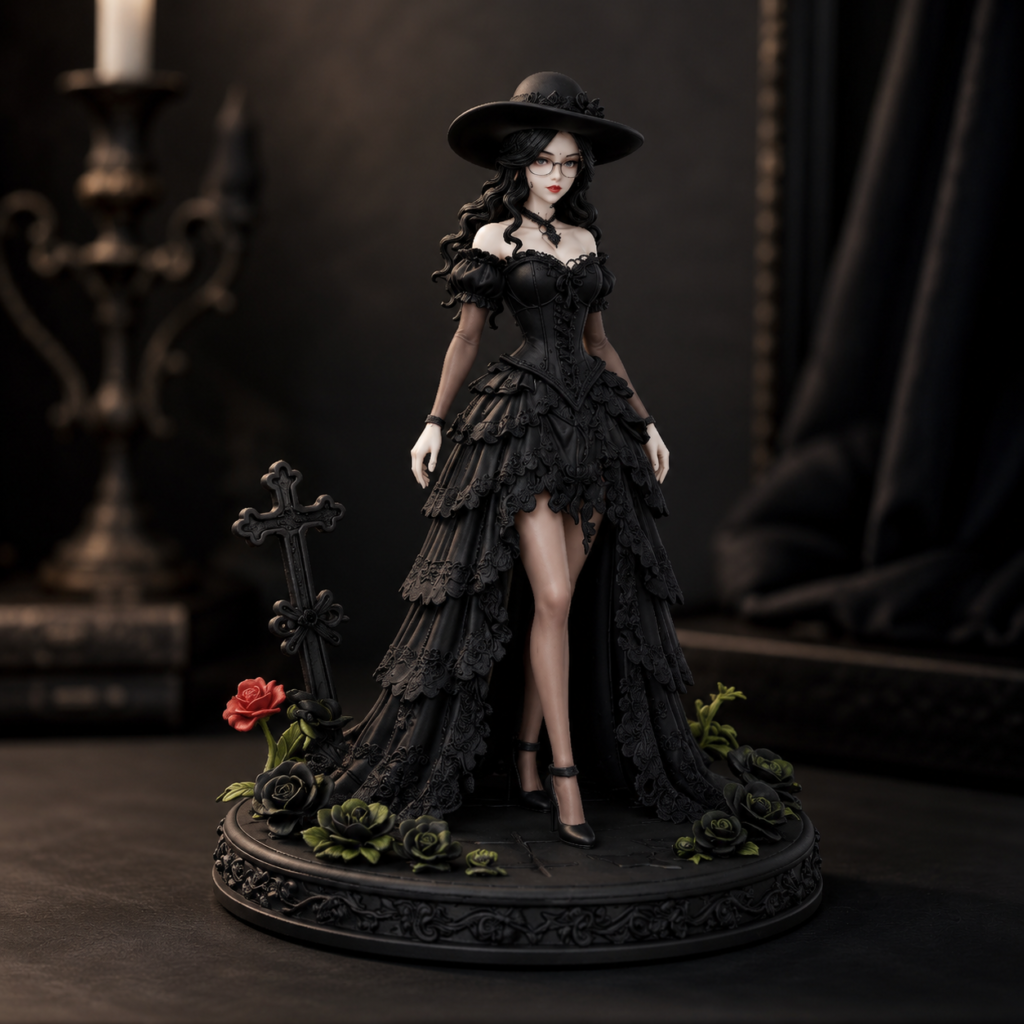High detail custom anime figure sculpted from photo or character art