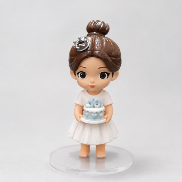 Personalized chibi pet figurine made from a pet photo