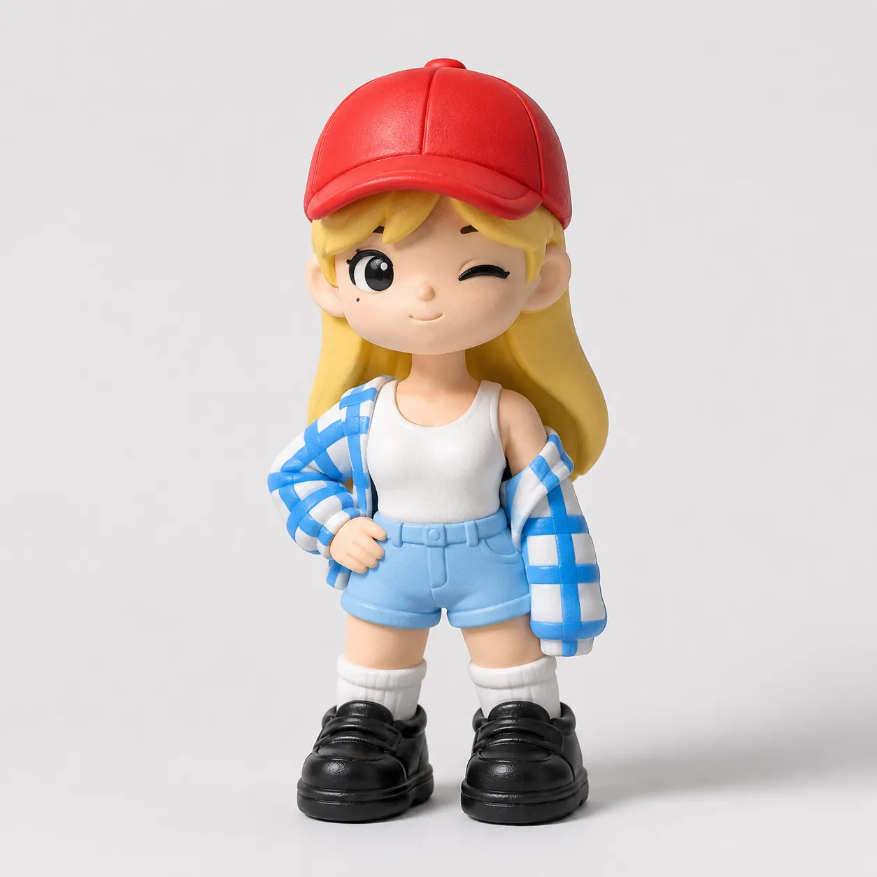 Raw resin personalized chibi figurine before painting