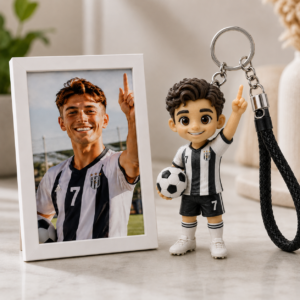 Personalized 3D Embossed Keychain - Image 1