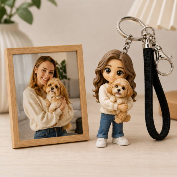 Personalized 3D Embossed Keychain - Image 3