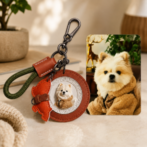 Pet Memorial 3D Embossed Keychain - view 1
