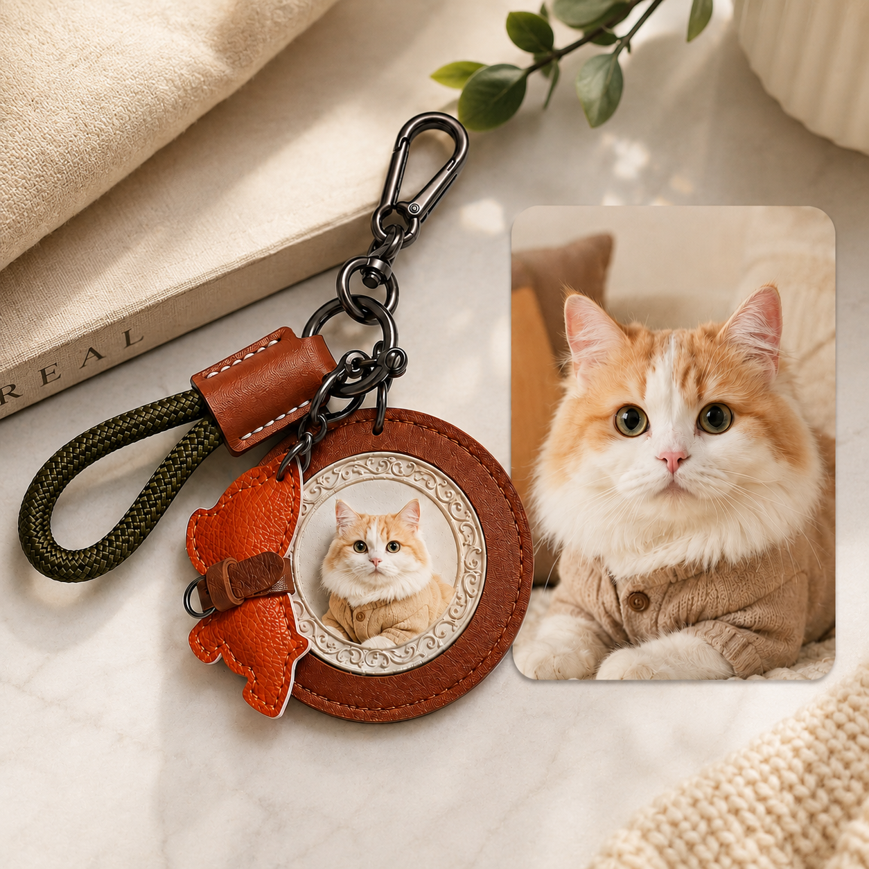 Pet Memorial 3D Embossed Keychain - view 2