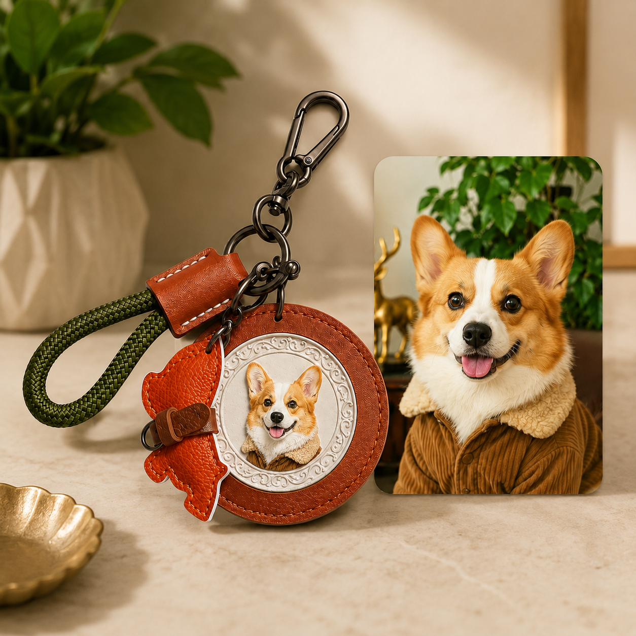Pet Memorial 3D Embossed Keychain - view 3
