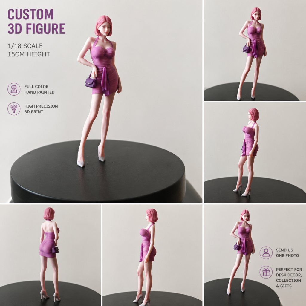 Custom 3D miniature figure from photo reference - Mini Me figurine