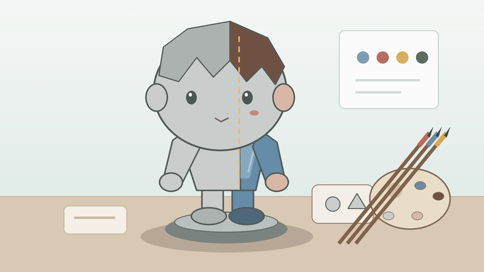 Painting 3D Printed Figures: A Beginner Workflow for a Raw Chibi Figurine