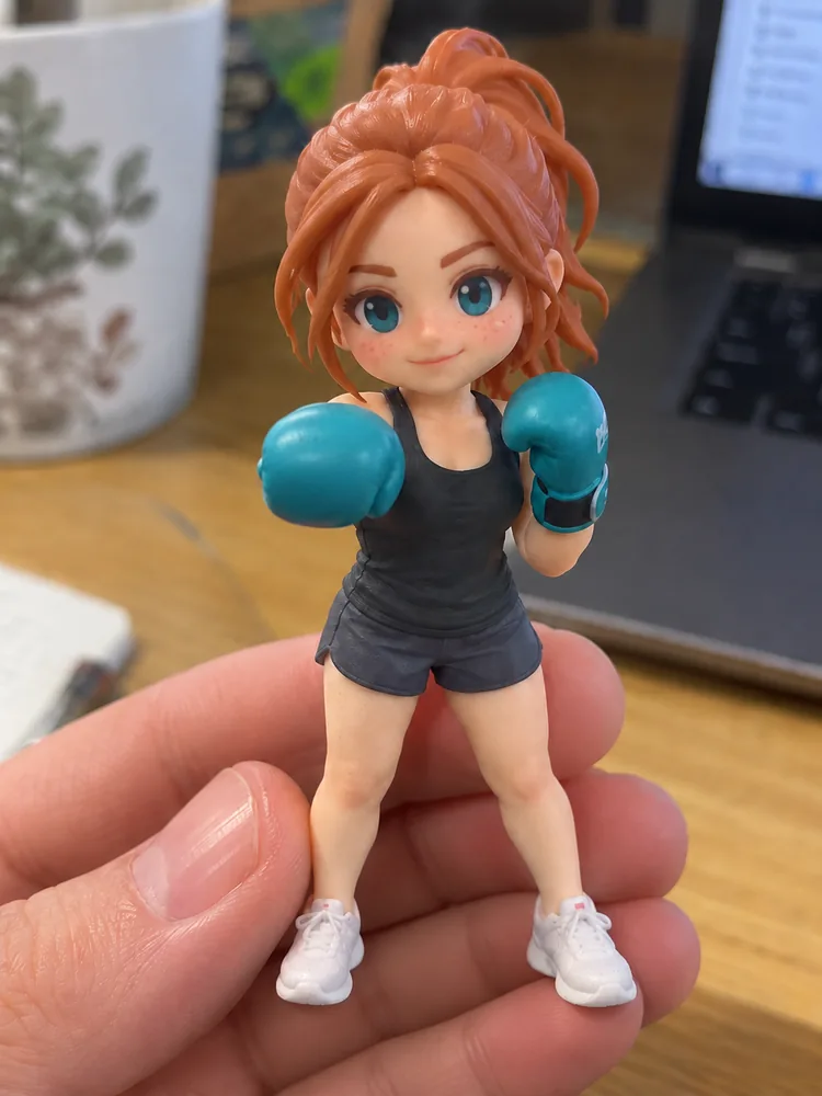 Figurine — A little fighting spirit.