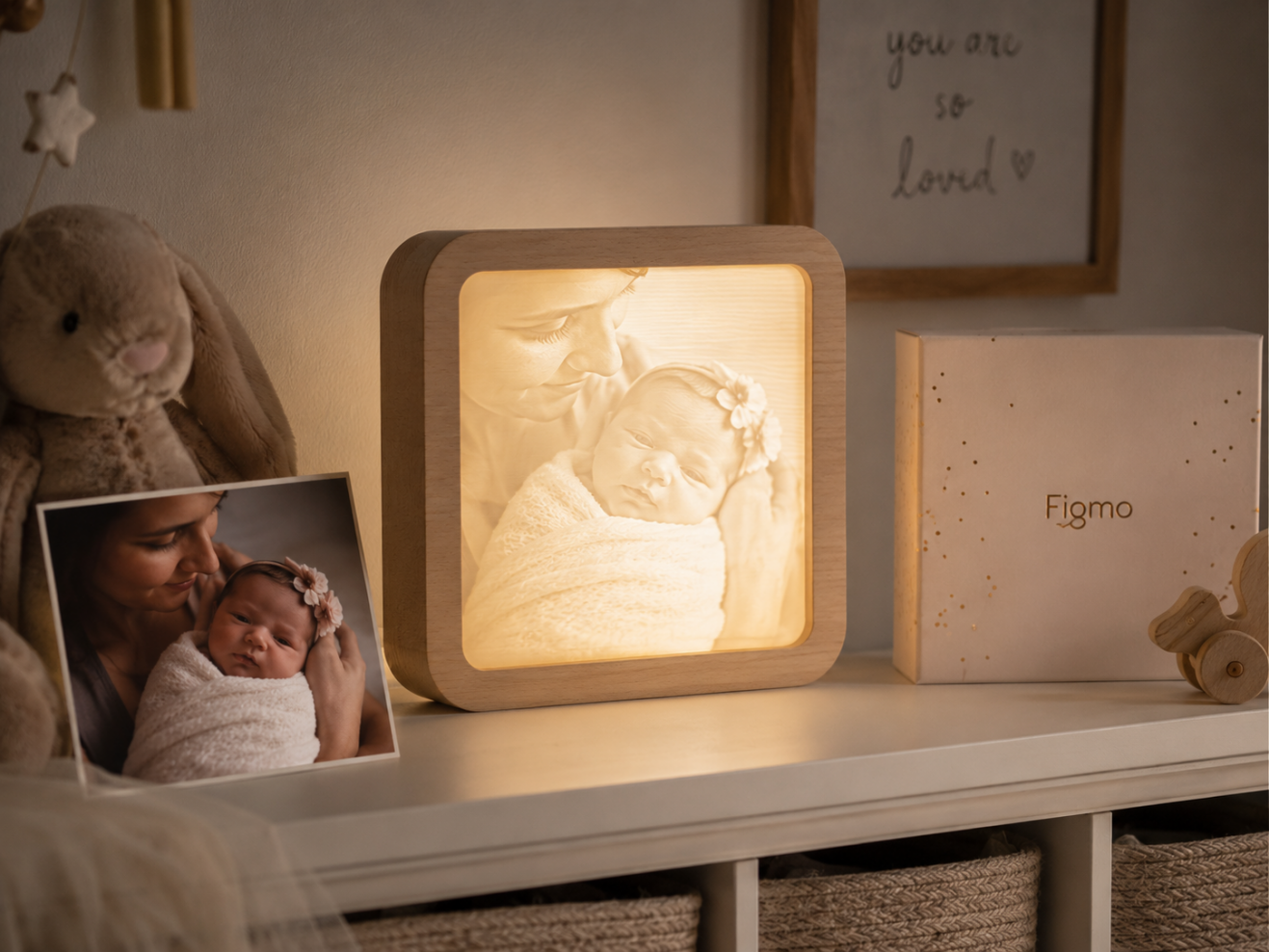 How Figmo Turned a Baby’s First Photo Into a Soft Night Light for Her Nursery