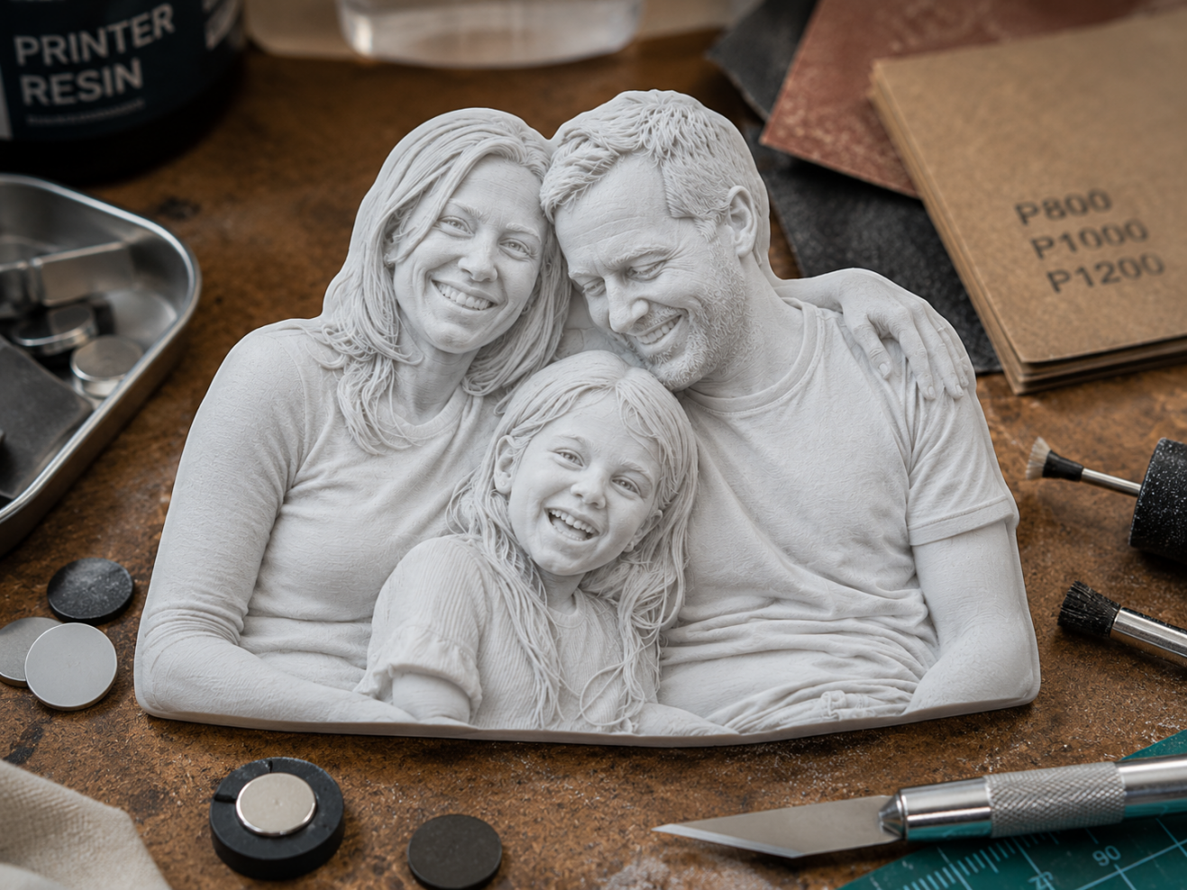 How Figmo Turned One Family Photo Into a 3D Fridge Magnet for Their New Home process image 5 showing the custom keepsake creation