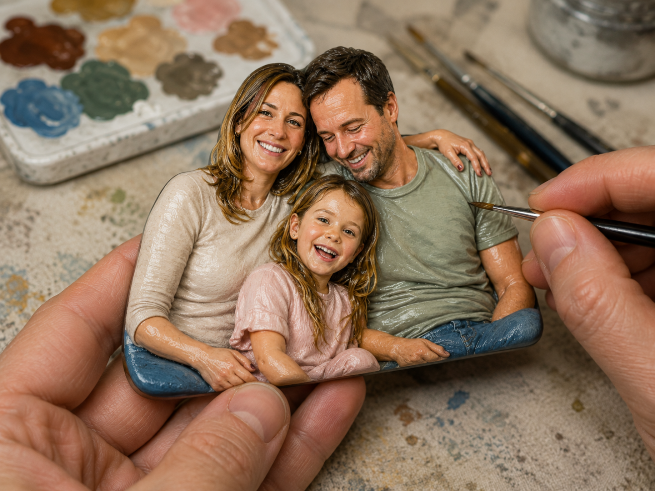 How Figmo Turned One Family Photo Into a 3D Fridge Magnet for Their New Home process image 6 showing the custom keepsake creation