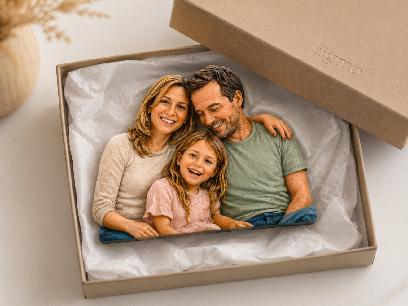 How Figmo Turned One Family Photo Into a 3D Fridge Magnet for Their New Home process image 7 showing the custom keepsake creation
