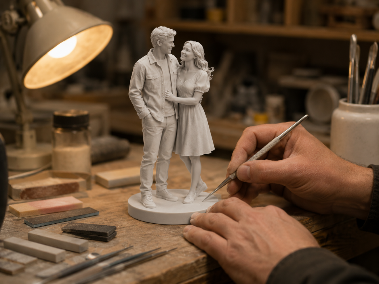 How Figmo Turned Their First Trip Photo Into an Anniversary Keepsake process image 5 showing the custom keepsake creation