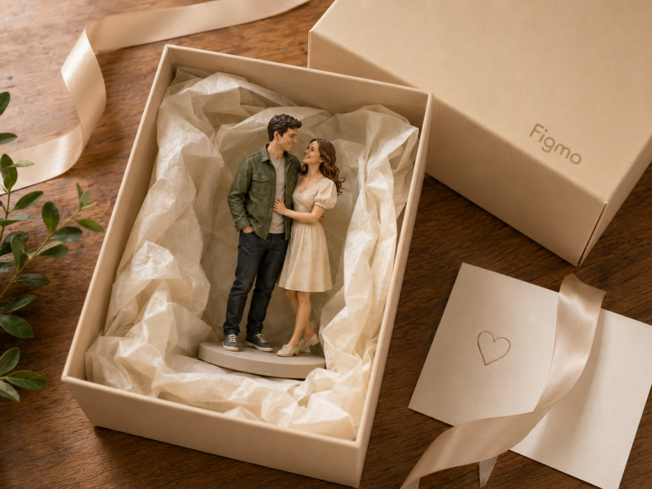 How Figmo Turned Their First Trip Photo Into an Anniversary Keepsake process image 7 showing the custom keepsake creation