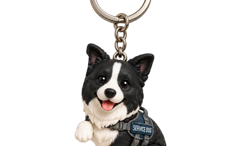 3D Pet Keychain - original model detail